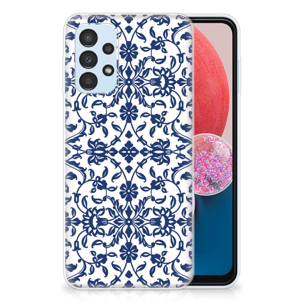 Samsung Galaxy A13 4G TPU Case Flower Blue B2C Telecom