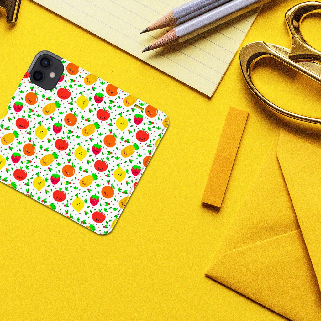 iPhone 12 Mini Flip Style Cover Fruits - B2C Telecom