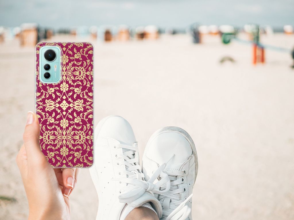 Siliconen Hoesje Xiaomi 12 Lite Barok Pink B2C Telecom