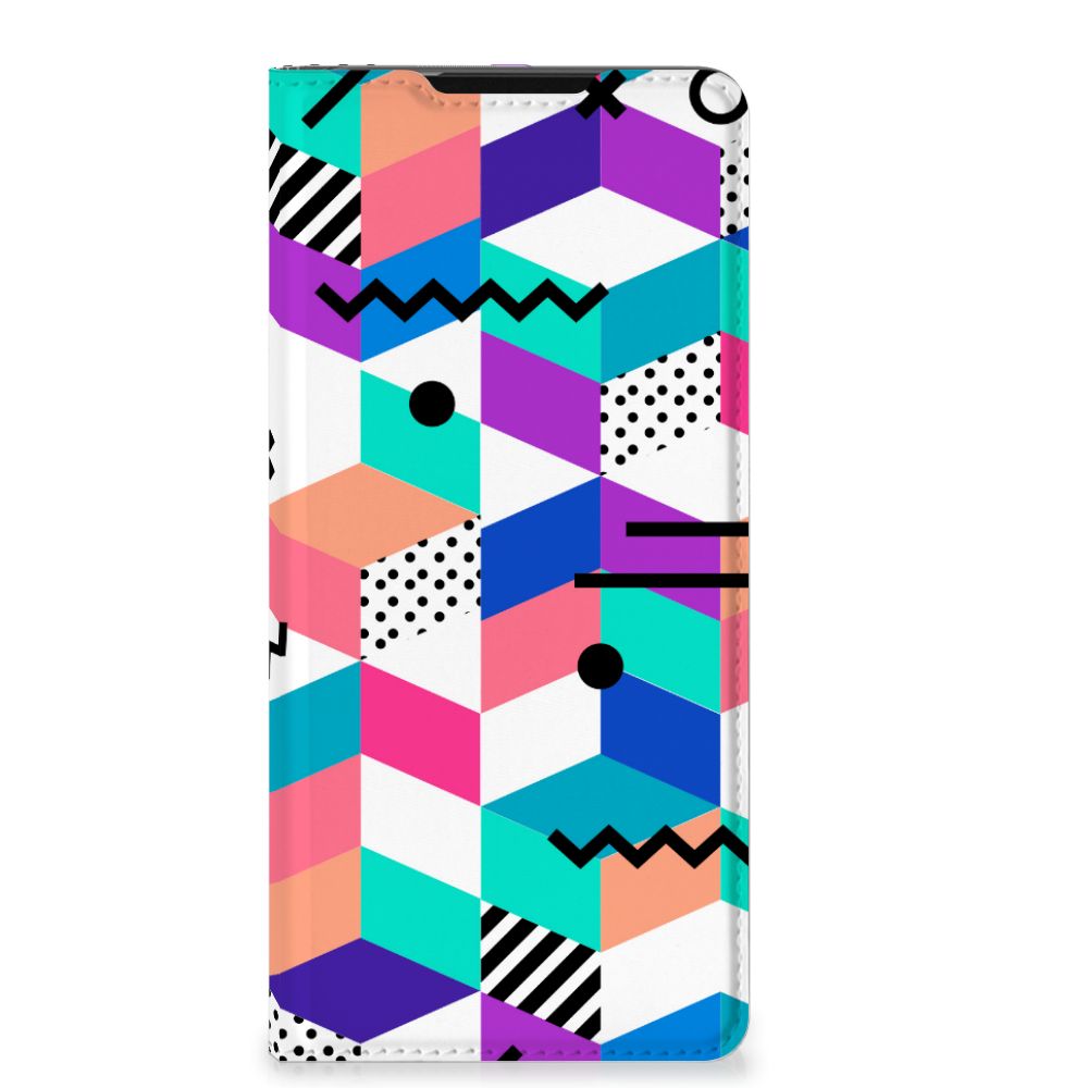 Samsung Galaxy S21 Ultra Stand Case Blokken Kleurrijk - B2C Telecom
