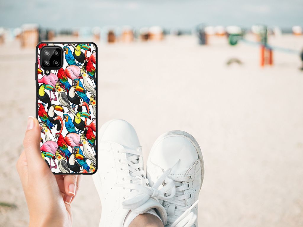 Samsung Galaxy A12 Dierenprint Telefoonhoesje Birds B2C Telecom