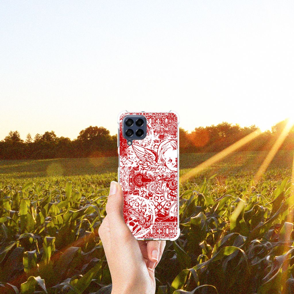 Extreme Case Samsung Galaxy M53 Angel Skull Rood B2C Telecom