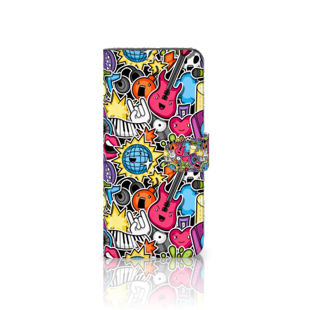 OnePlus Nord CE 5G Wallet Case met Pasjes Punk Rock