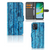 Motorola Moto E13 4G Book Style Case Wood Blue