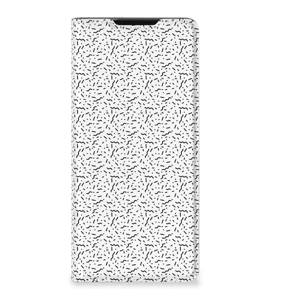 Samsung Galaxy S21 Ultra Hoesje met Magneet Stripes Dots - B2C Telecom
