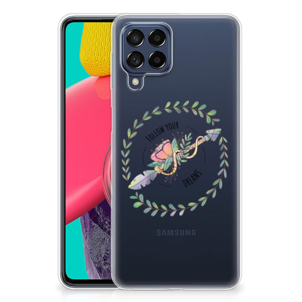 Samsung Galaxy M53 Telefoonhoesje met Naam Boho Dreams