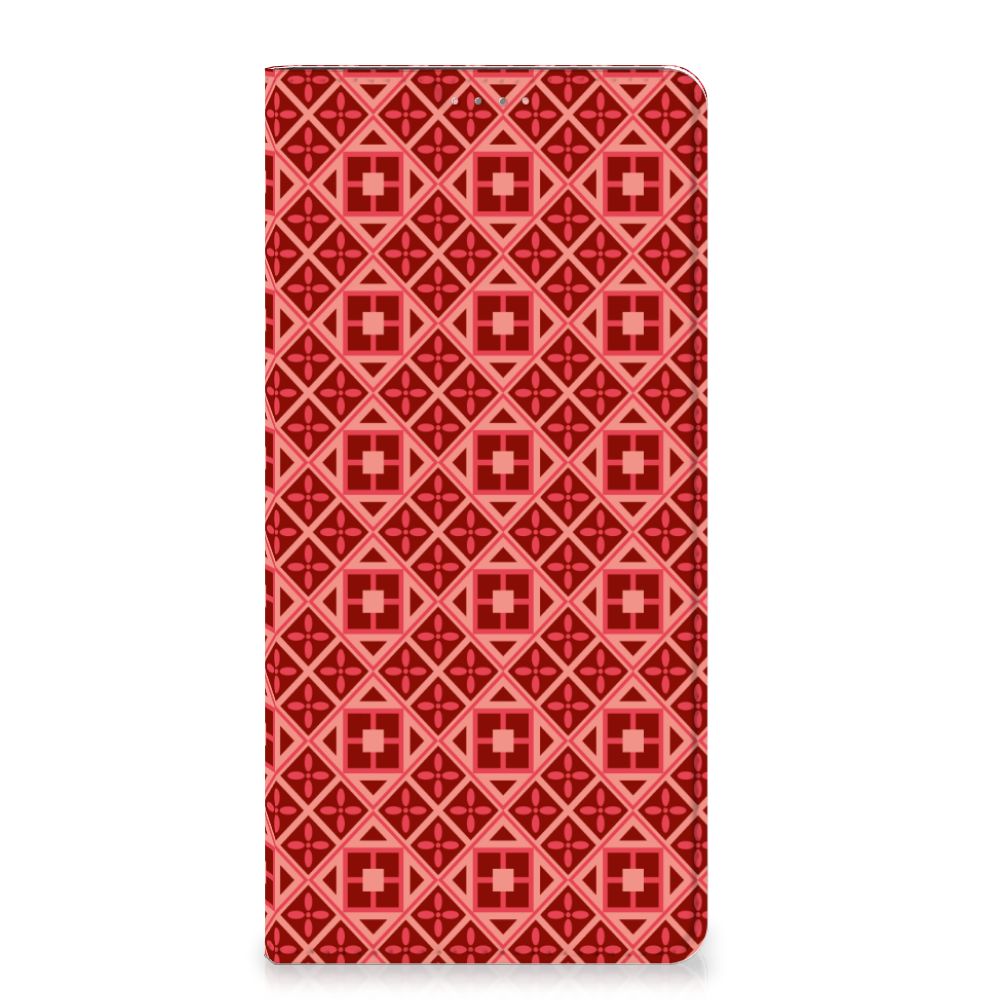 Samsung Galaxy A13 (4G) Hoesje met Magneet Batik Rood - B2C Telecom