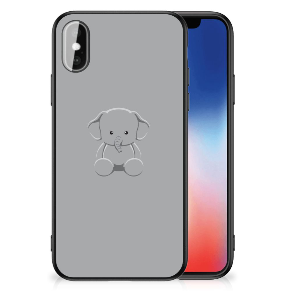 iPhone X | Xs Hoesje Grijs Baby Olifant