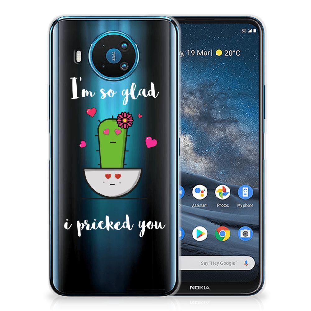 Nokia 8.3 Telefoonhoesje met Naam Cactus Glad