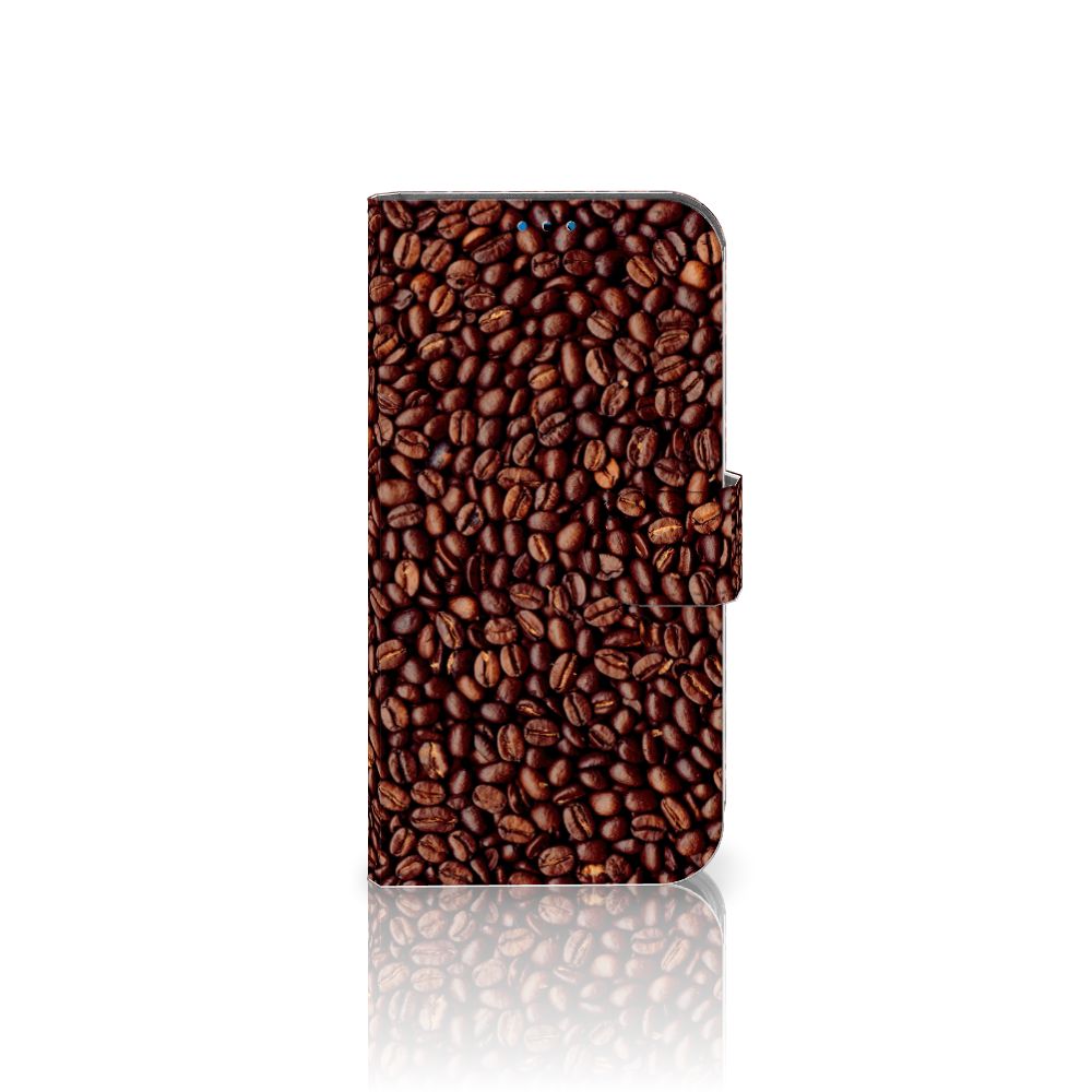 iPhone 14 Pro Book Cover Koffiebonen met een prachtig koffiebonen ontwerp ☕.