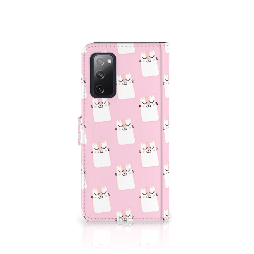 Samsung Galaxy S20 FE Telefoonhoesje met Pasjes Sleeping Cats