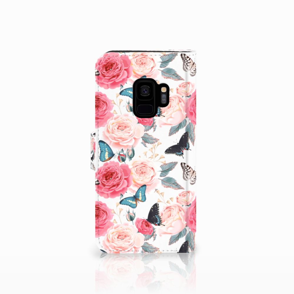 Samsung Galaxy S9 Hoesje Butterfly Roses