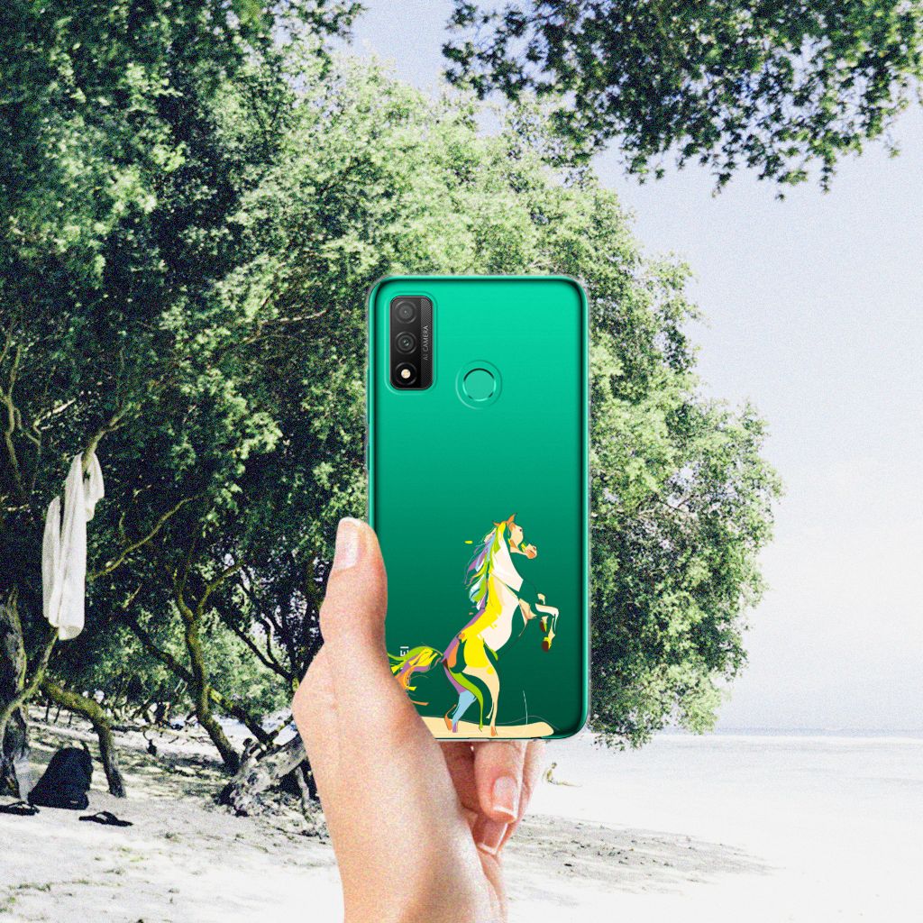 Huawei P Smart 2020 Telefoonhoesje met Naam Horse Color