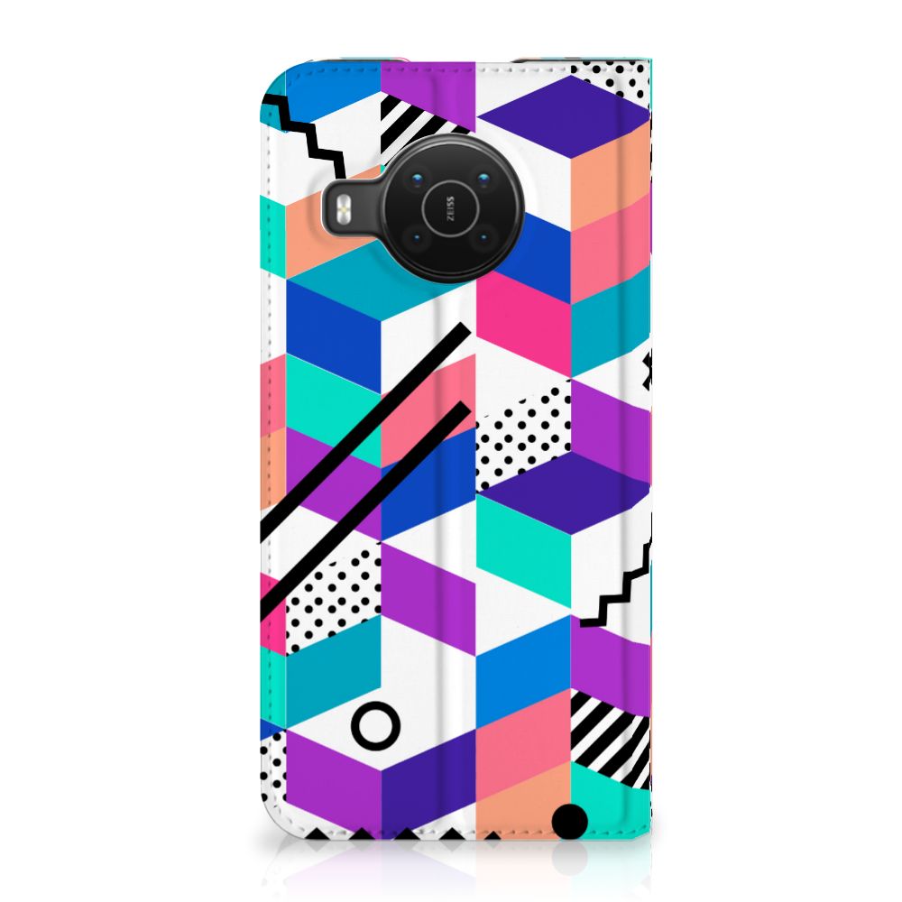 Nokia X20 | X10 Stand Case Blokken Kleurrijk - B2C Telecom
