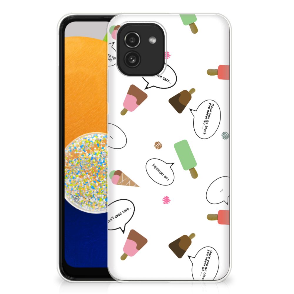 Samsung Galaxy A03 Siliconen Case IJsjes B2C Telecom