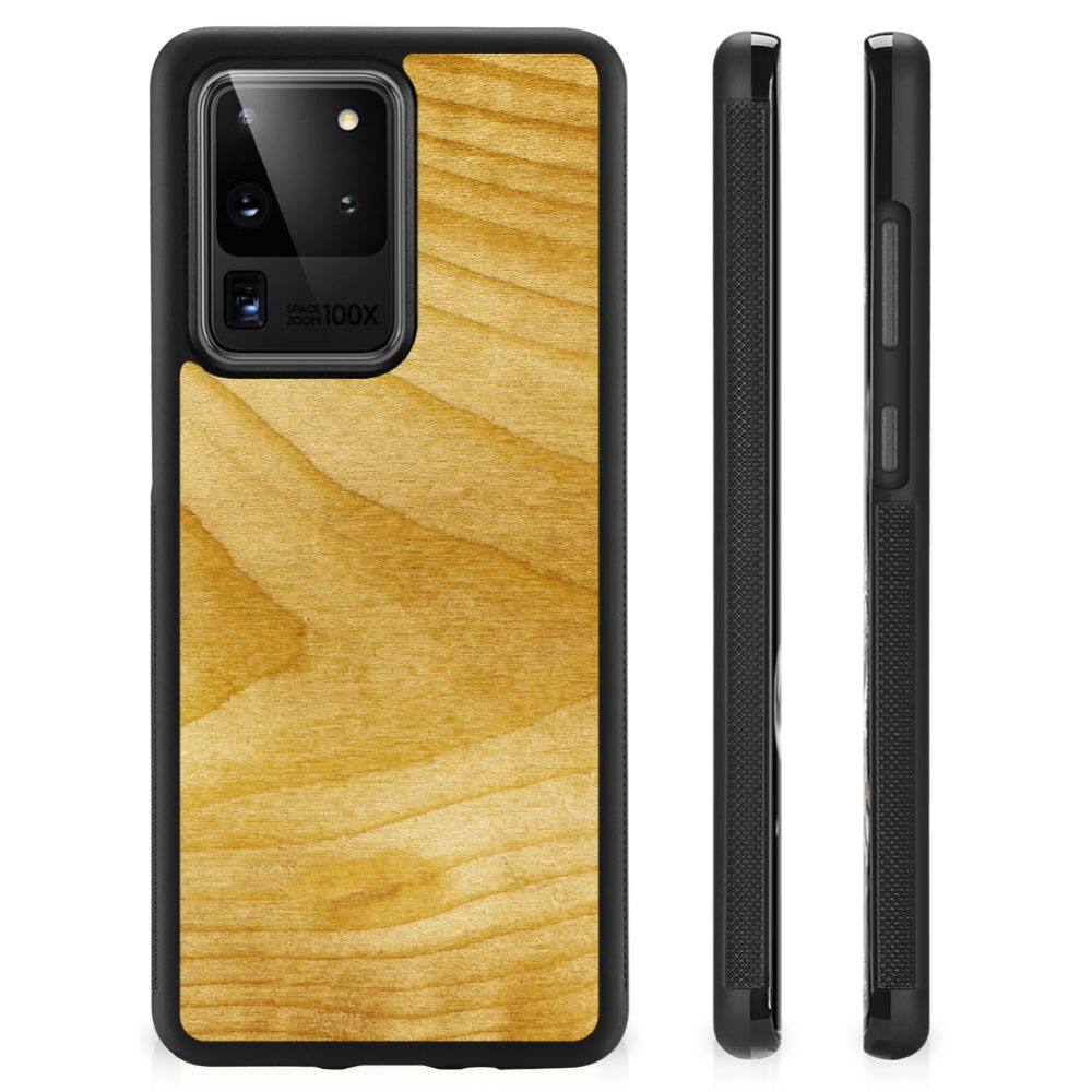 Samsung Galaxy S20 Ultra Grip Case Licht Hout B2C Telecom