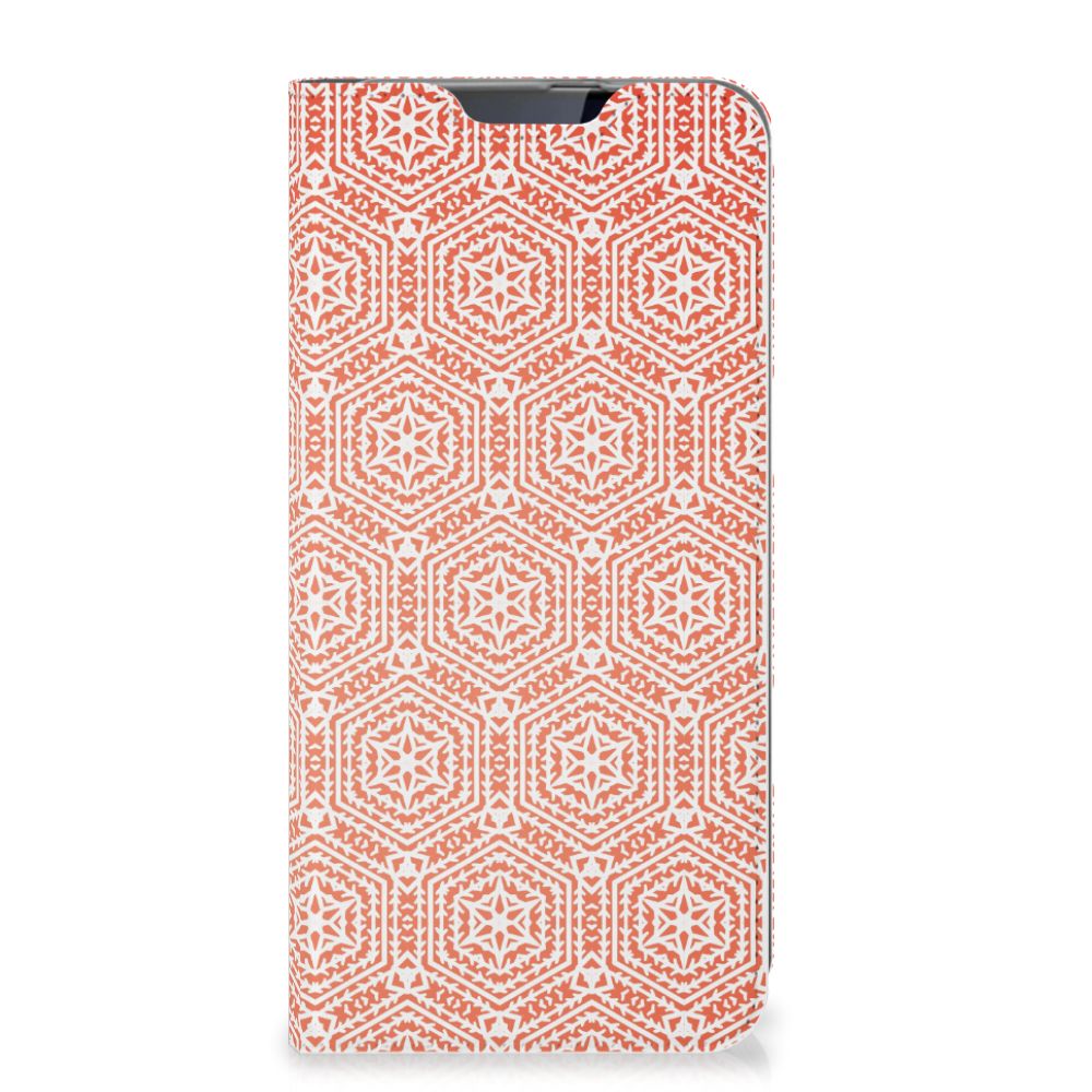 Samsung Galaxy A60 Hoesje met Magneet Pattern Orange