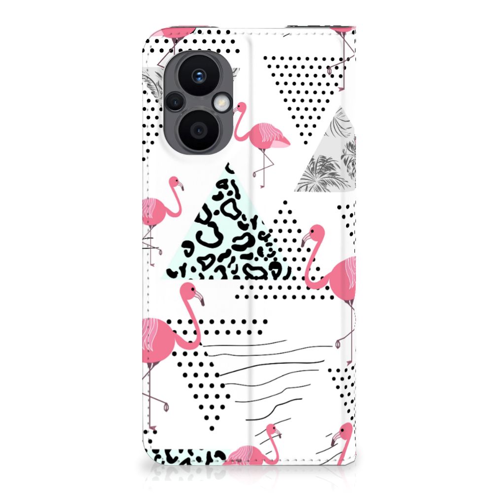 OPPO Reno8 Lite Hoesje maken Flamingo Triangle - B2C Telecom
