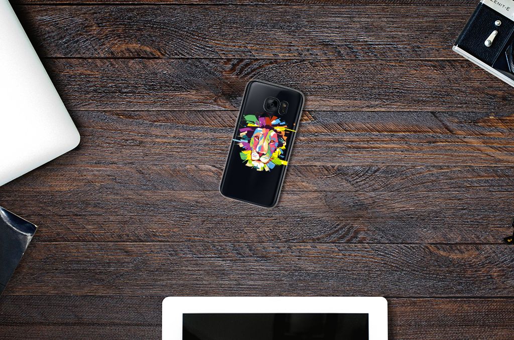 Samsung Galaxy S7 Telefoonhoesje met Naam Lion Color