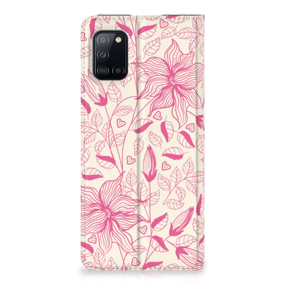Samsung Galaxy A31 Smart Cover Pink Flowers - B2C Telecom