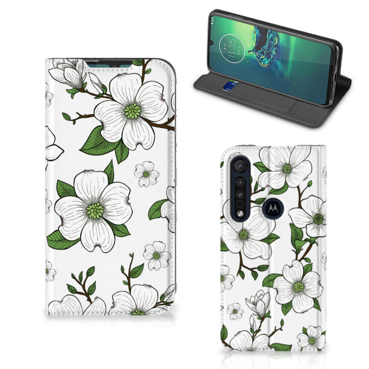 Motorola G8 Plus Smart Cover Dogwood Flowers - B2C Telecom
