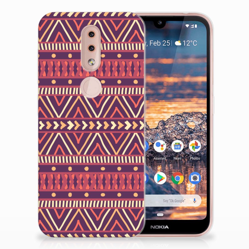 Nokia 4.2 TPU bumper Aztec Paars