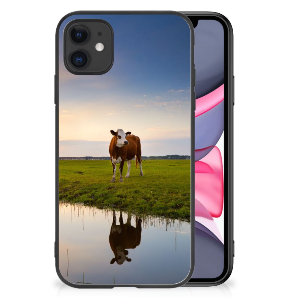 iPhone 11 Dierenprint Telefoonhoesje Koe B2C Telecom