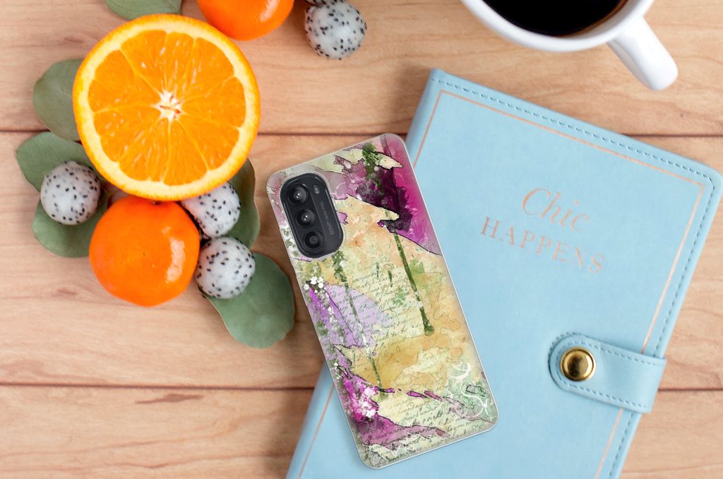 Hoesje maken Motorola Moto G52/G82 Letter Painting