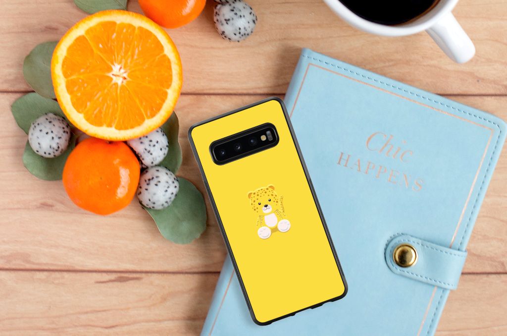 Samsung Galaxy S10+ Bumper Hoesje Baby Leopard B2C Telecom
