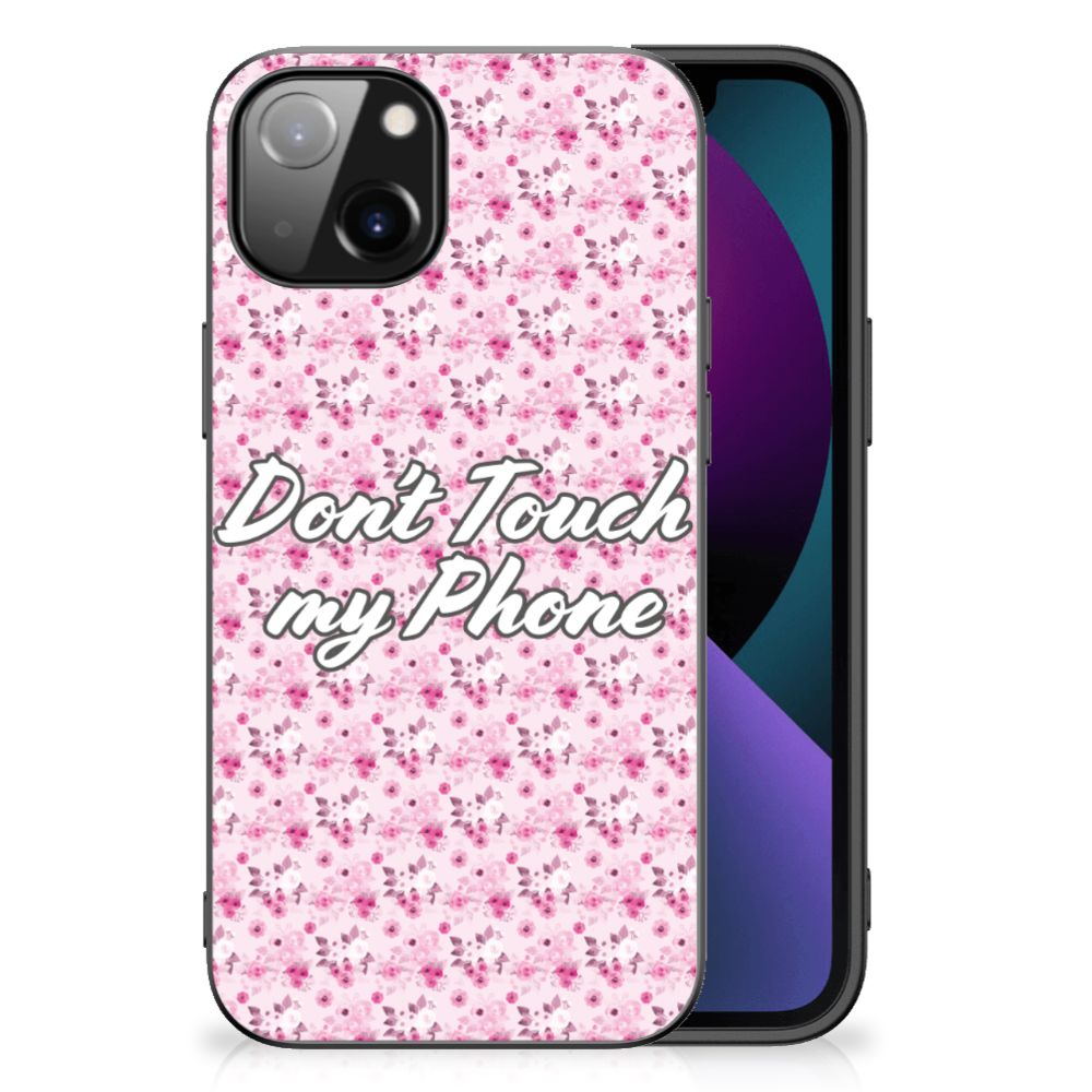 Apple iPhone 13 Telefoon Hoesje Flowers Pink DTMP B2C Telecom