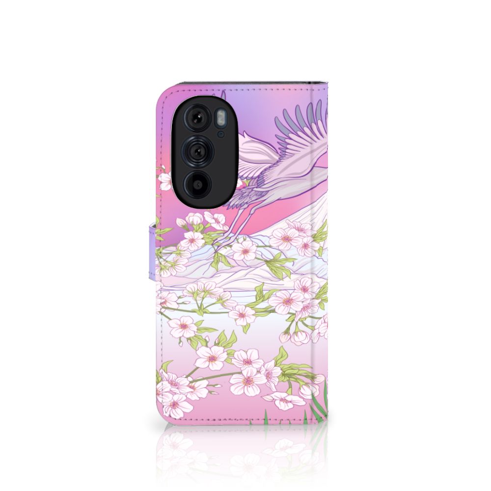 Motorola Edge 30 Pro Telefoonhoesje met Pasjes Bird Flying