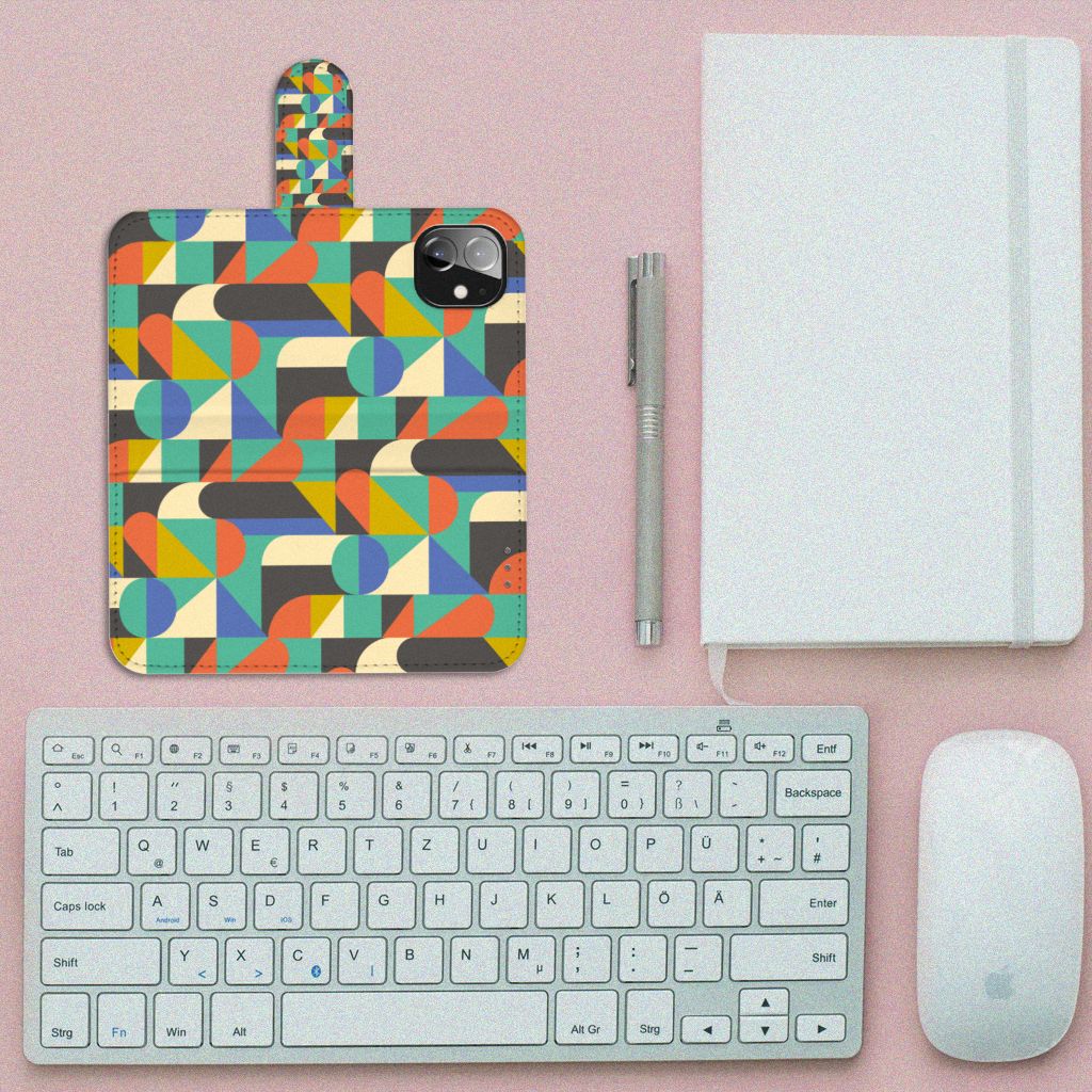Apple iPhone 12 Mini Telefoon Hoesje Funky Retro