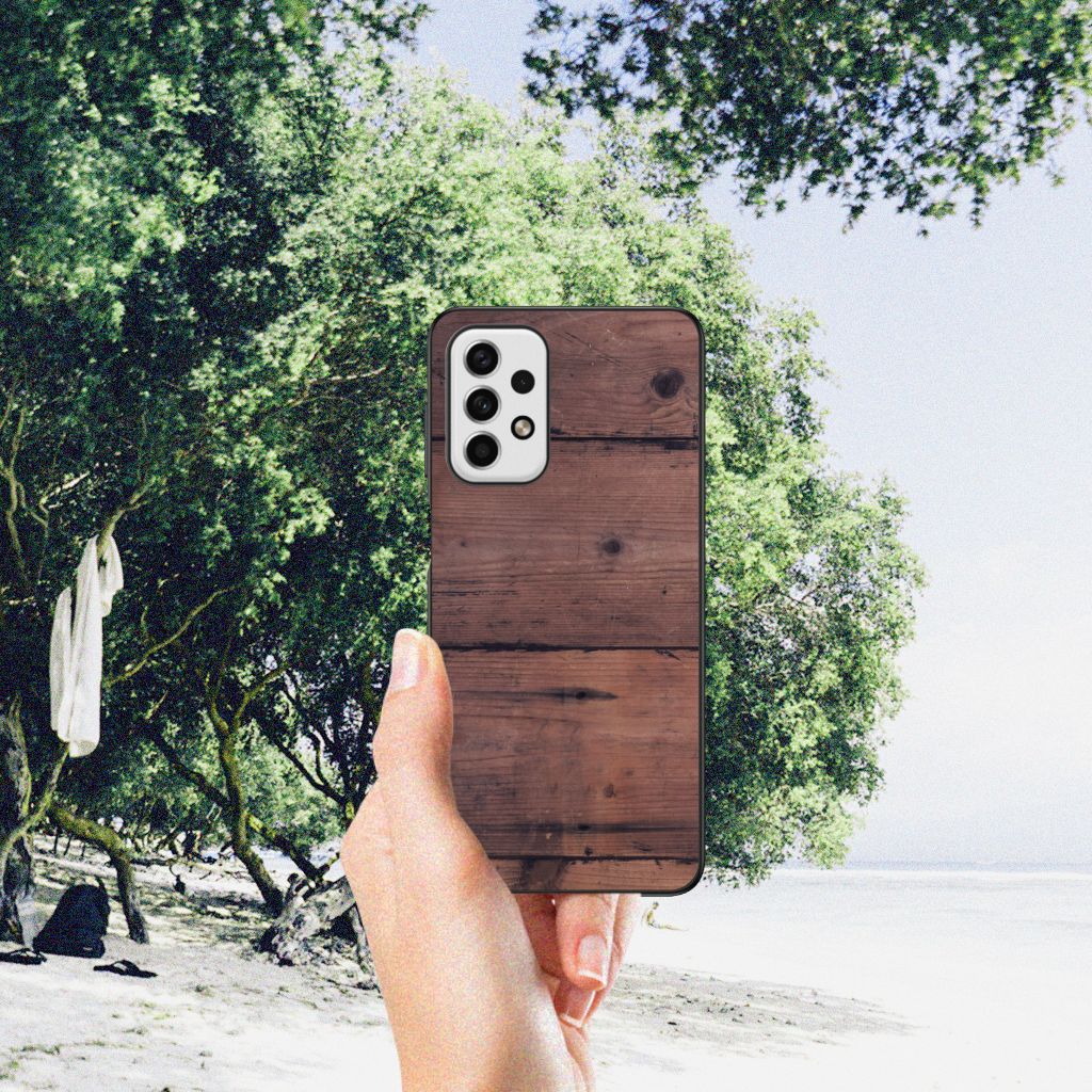 Samsung Galaxy A23 Houten Print Telefoonhoesje Old Wood B2C Telecom