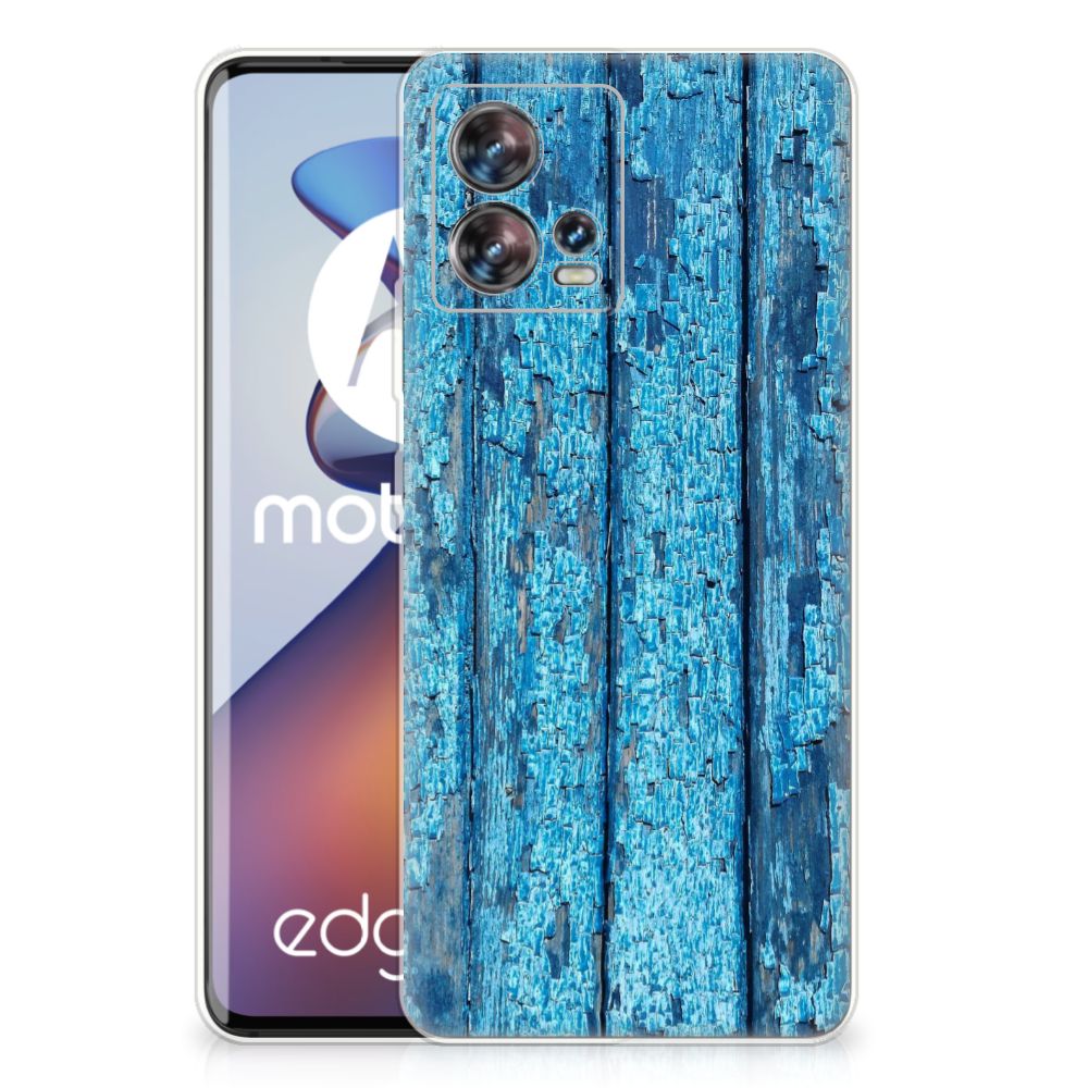 Motorola Edge 30 Fusion Bumper Hoesje Wood Blue B2C Telecom