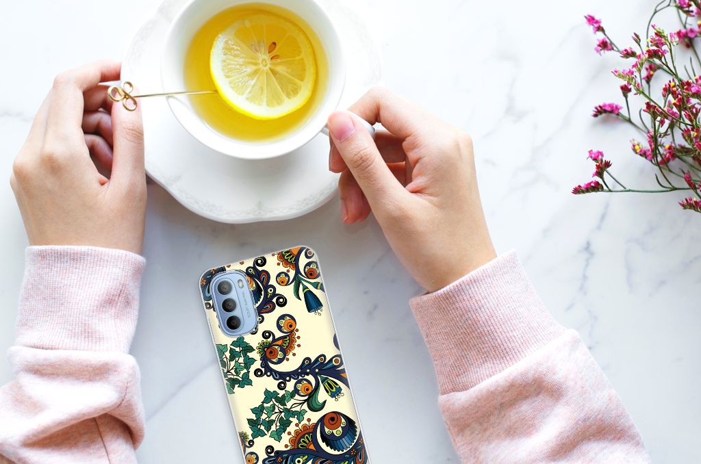 Siliconen Hoesje Motorola Moto G31 | G41 Barok Flower B2C Telecom