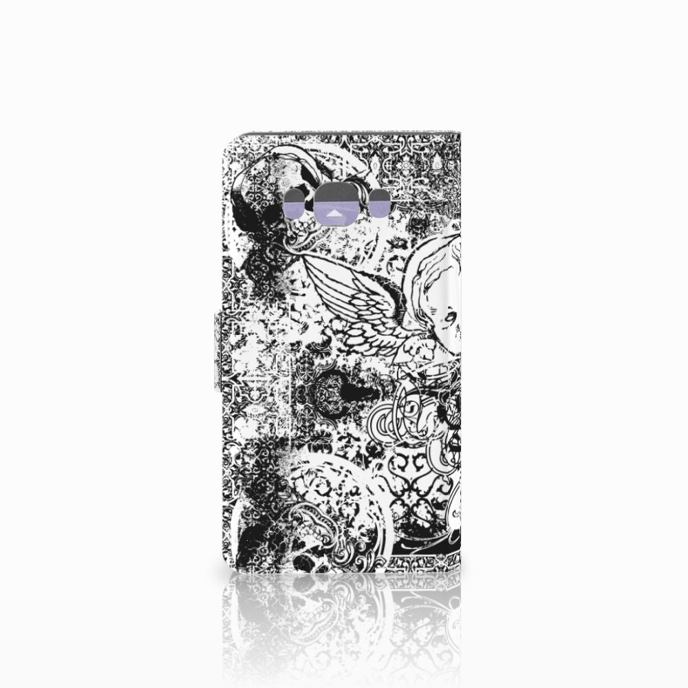 Telefoonhoesje met Naam Samsung Galaxy J7 2016 Skulls Angel