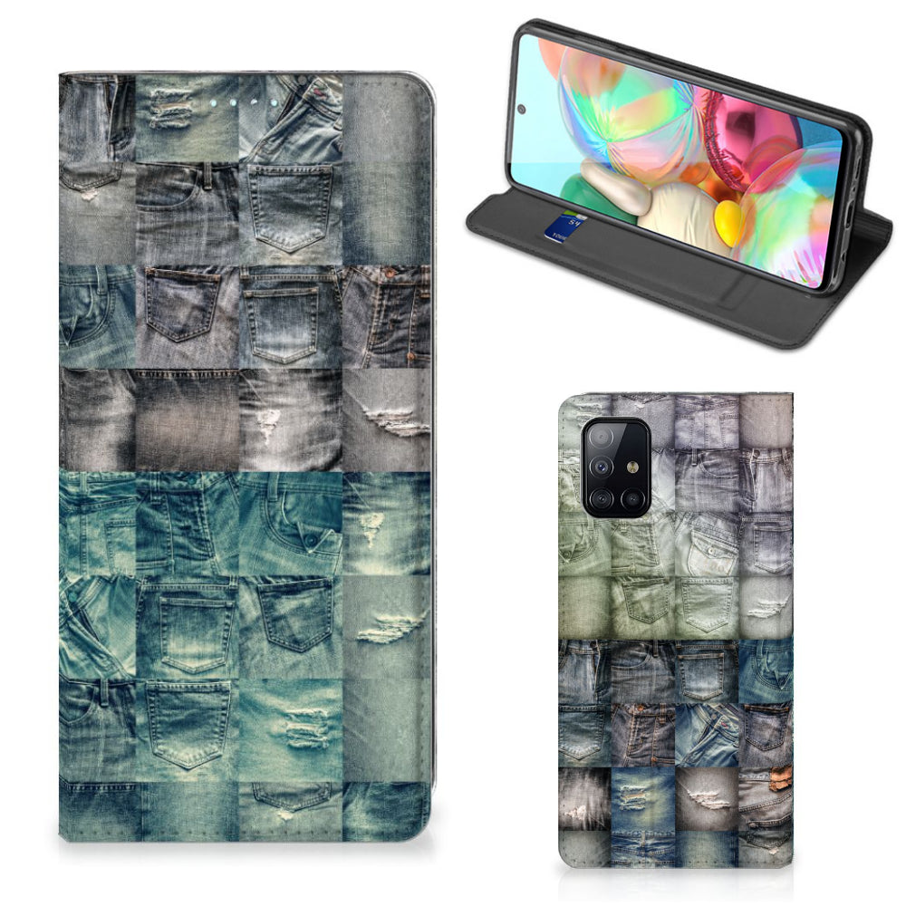 Hippe Standcase Samsung Galaxy A71 Spijkerbroeken