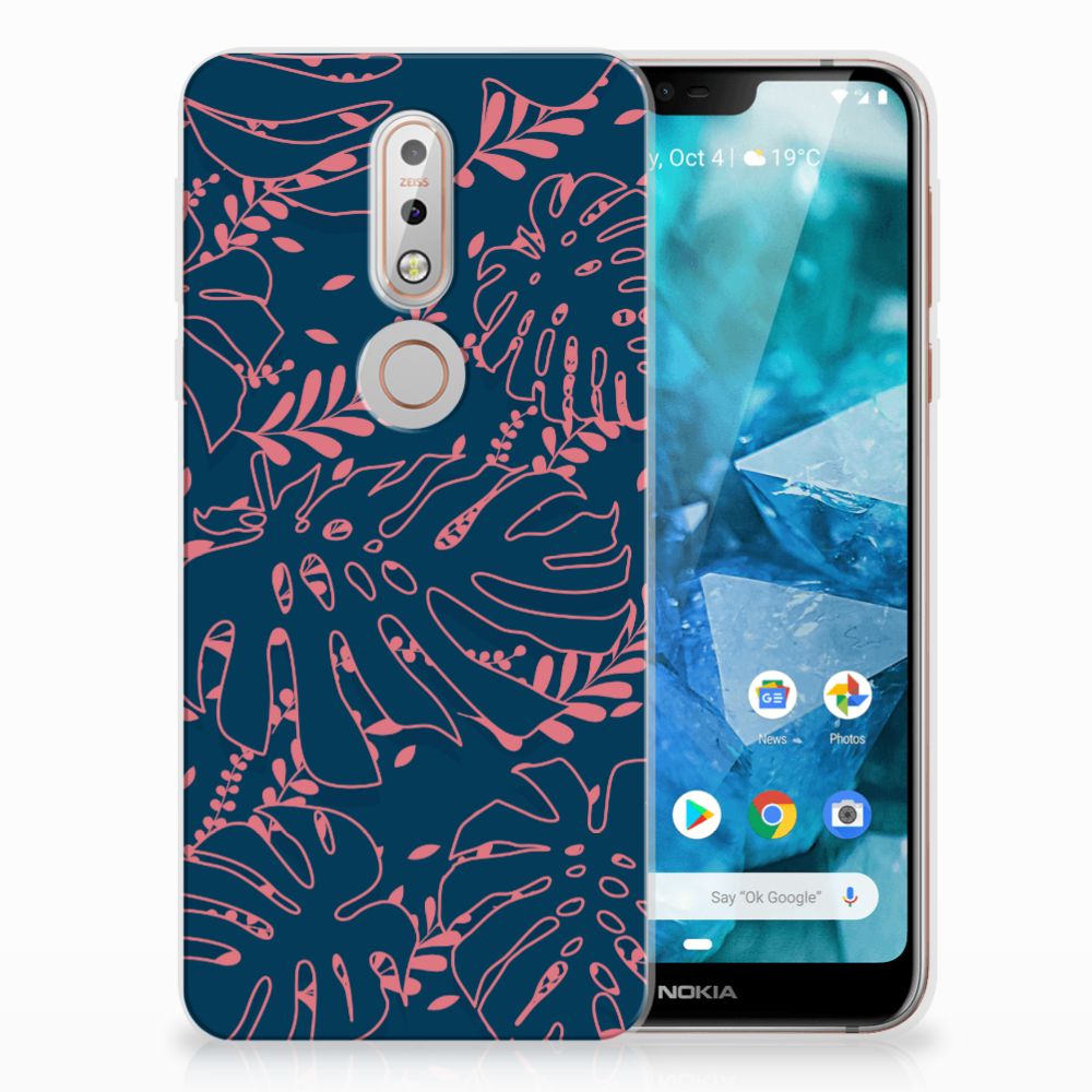 Nokia 7.1 TPU Case Palm Leaves