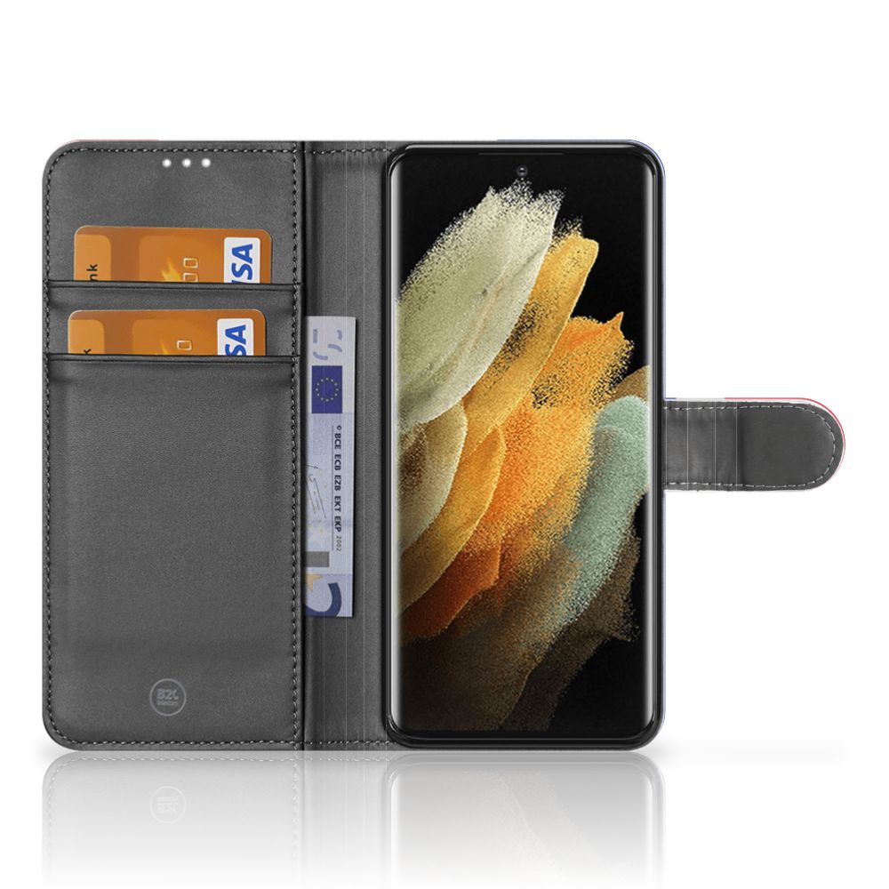 Samsung Galaxy S21 Ultra Bookstyle Case Frankrijk