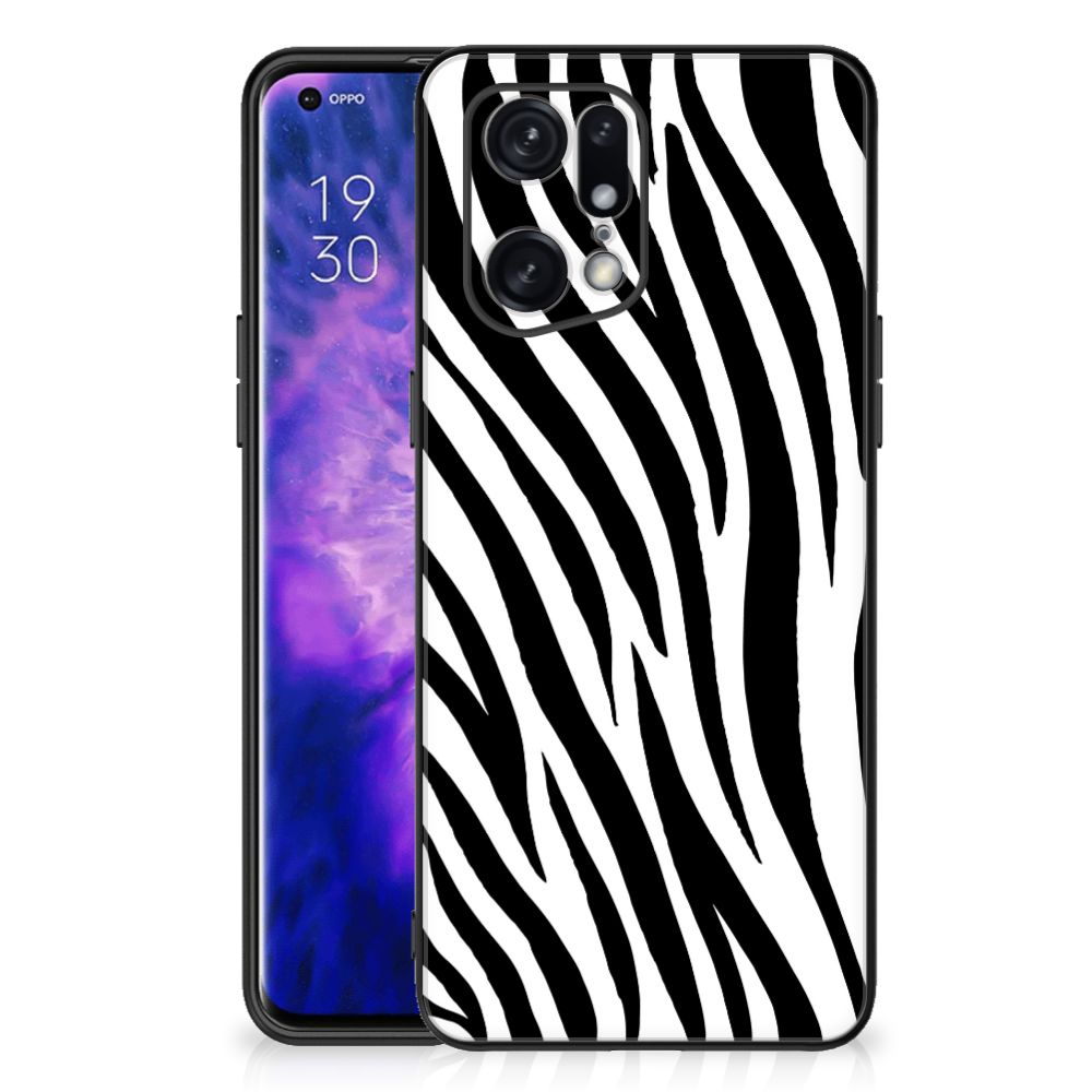 OPPO Find X5 Pro Dierenprint Telefoonhoesje Zebra