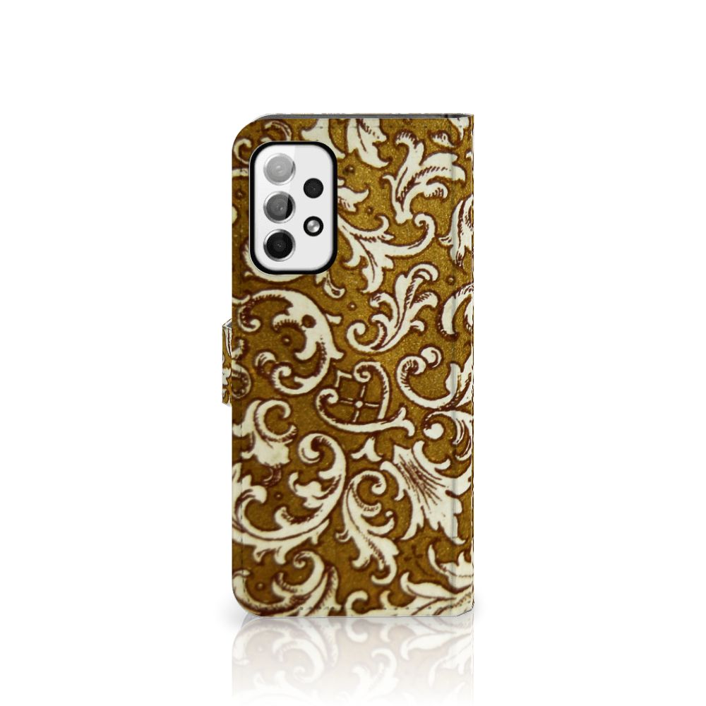 Wallet Case Samsung Galaxy A73 5G Barok Goud