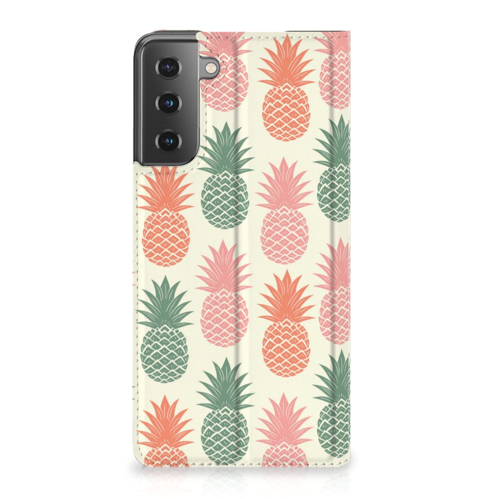 Samsung Galaxy S21 Plus Flip Style Cover Ananas - B2C Telecom