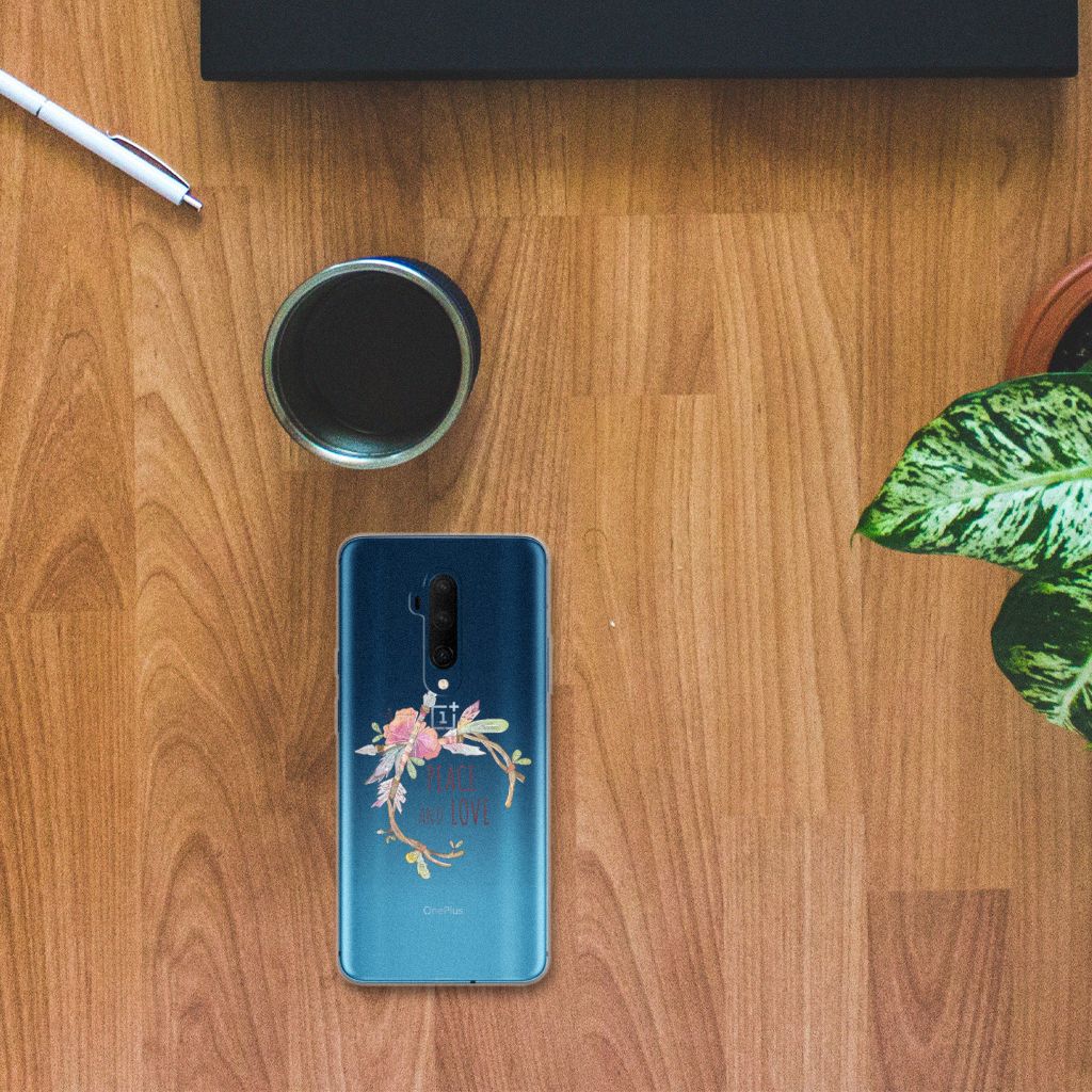 OnePlus 7T Pro Telefoonhoesje met Naam Boho Text