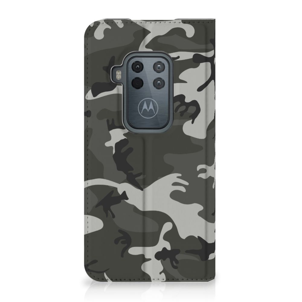 Motorola One Zoom Hoesje met Magneet Army Light - B2C Telecom