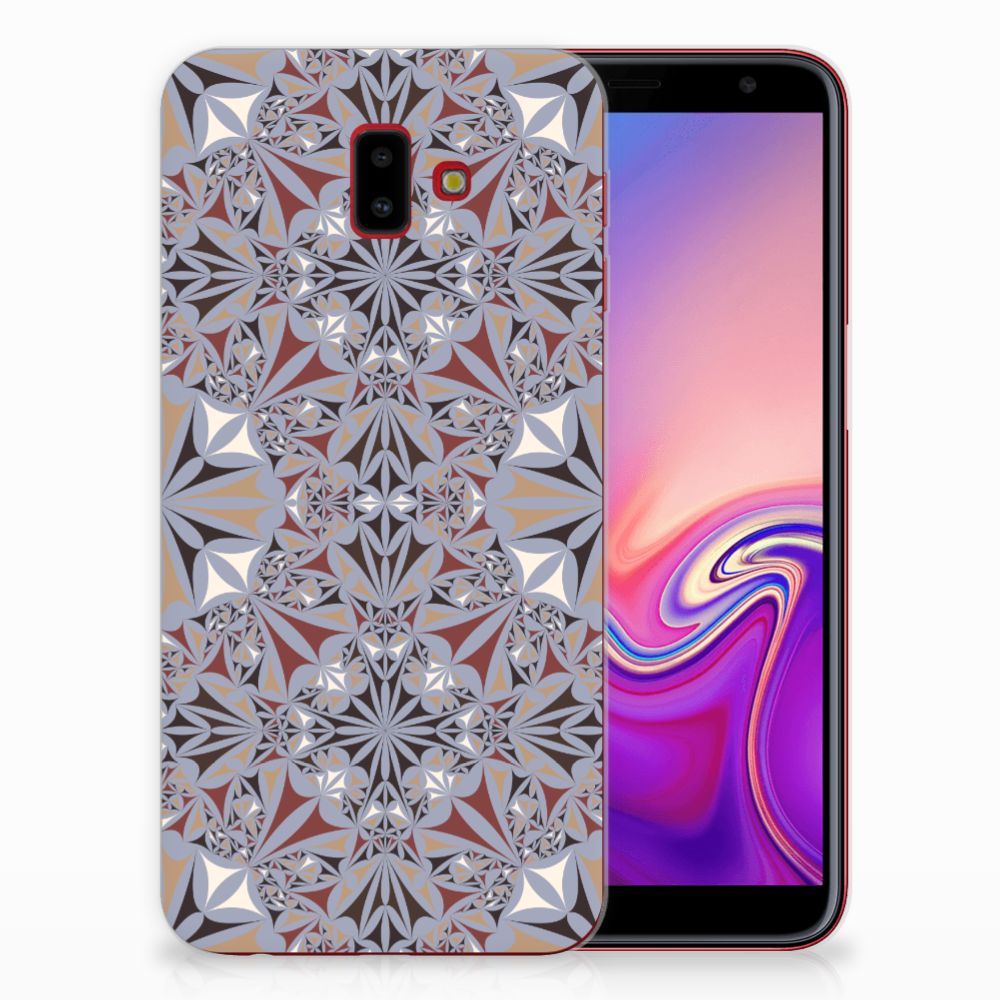 Samsung Galaxy J6 Plus (2018) TPU Siliconen Hoesje Flower Tiles