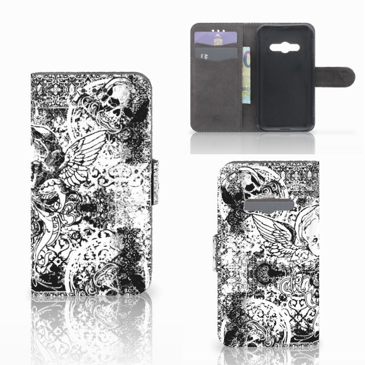 Telefoonhoesje met Naam Samsung Galaxy Xcover 3 | Xcover 3 VE Skulls Angel