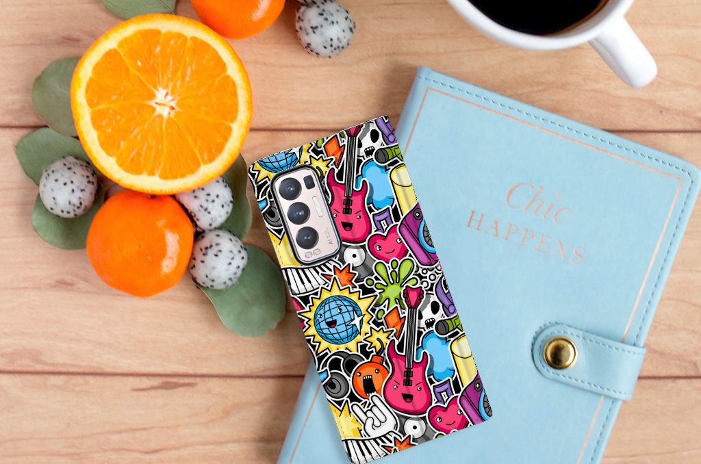 OPPO Find X3 Neo Hippe Standcase Punk Rock - B2C Telecom