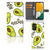 Samsung Galaxy A14 4G Leuk Hoesje Avocado Singing met schattige groene avocado's en pasjesvak