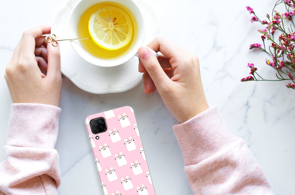 Huawei P40 Lite TPU Hoesje Sleeping Cats