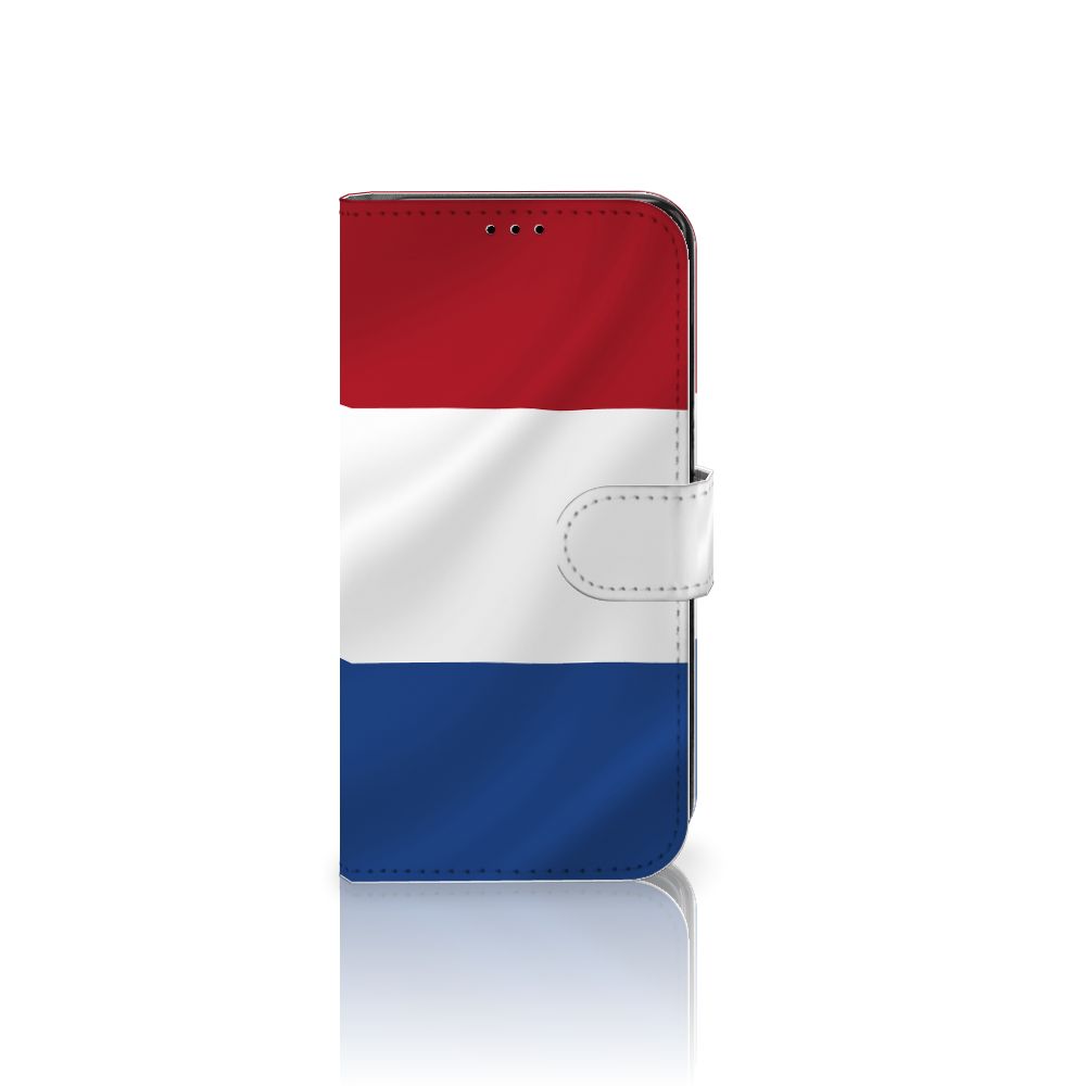 Samsung Galaxy S7 Edge Bookstyle Case Nederlandse Vlag met artistiek ontwerp van de Nederlandse vlag.